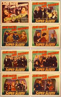 1e500 SUPER-SLEUTH 8 LCs '37 great images of detective Jack Oakie & sexy Ann Sothern!