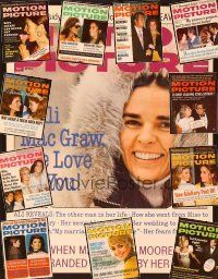 1f022 LOT OF 12 MOTION PICTURE MAGAZINES lot January to December 1971 Jackie O., Liz, Lucy, Dean