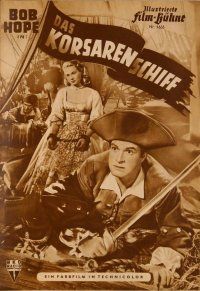 1f158 PRINCESS & THE PIRATE German program '52 different images of Bob Hope & sexy Virginia Mayo!