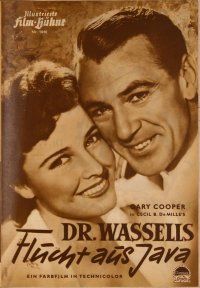 1f166 STORY OF DR. WASSELL German program '52 many images of soldier Gary Cooper, Cecil B. DeMille
