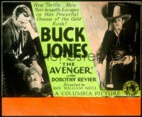 1f078 AVENGER glass slide '31 Mexican Buck Jones has a secret identity as The Black Shadow!
