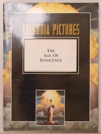 1f180 AGE OF INNOCENCE presskit '93 Martin Scorsese, Daniel Day-Lewis, Winona Ryder