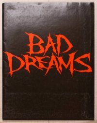 1f187 BAD DREAMS presskit '88 Jennifer Rubin, Bruce Abbott, Cynthia's got a GRAVE problem!