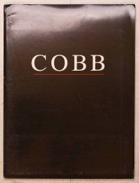 1f207 COBB presskit '94 Tommy Lee Jones as old crabby baseball legend Ty Cobb, Robert Wuhl