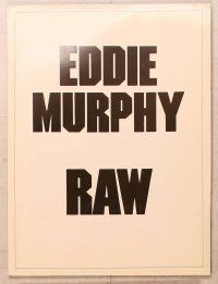 1f231 RAW presskit '87 Eddie Murphy stand up comedy live on stage uncensored & uncut!