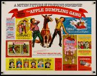 1g013 APPLE DUMPLING GANG 1/2sh '75 Disney, Don Knotts in the motion picture of profound nonsense!