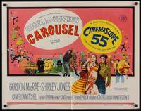 1g035 CAROUSEL 1/2sh '56 Shirley Jones, Gordon MacRae, Rodgers & Hammerstein musical!
