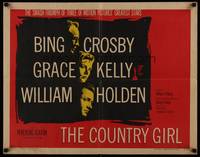 1g043 COUNTRY GIRL style A 1/2sh R59 Grace Kelly, Bing Crosby, William Holden, by Clifford Odets!