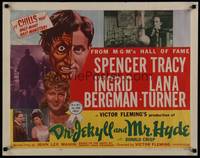 1g056 DR. JEKYLL & MR. HYDE style A 1/2sh R54 cool art of Spencer Tracy as half-man, half-monster!