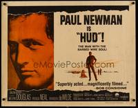 1g091 HUD 1/2sh '63 Paul Newman is the man with the barbed wire soul, Martin Ritt classic!