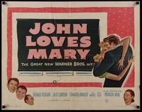 1g106 JOHN LOVES MARY 1/2sh '49 Ronald Reagan, Jack Carson, Edward Arnold