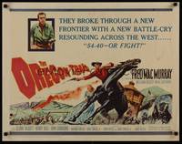 1g159 OREGON TRAIL 1/2sh '59 Fred MacMurray, 54-40 or Fight, cool frontier artwork!