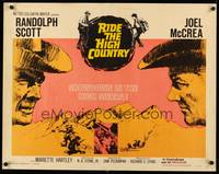 1g175 RIDE THE HIGH COUNTRY 1/2sh '62 Randolph Scott & Joel McCrea, showdown in the High Sierra!