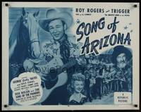 1g189 SONG OF ARIZONA style A 1/2sh R54 Roy Rogers & Trigger, Dale Evans, Gabby Hayes!