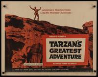 1g202 TARZAN'S GREATEST ADVENTURE 1/2sh '59 hero Gordon Scott lives his mightiest adventure!