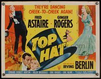 1g214 TOP HAT 1/2sh R53 great artwork of Fred Astaire & pretty Ginger Rogers!