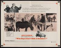 1g230 WHO SAYS I CAN'T RIDE A RAINBOW 1/2sh '71 Edward Mann, Jack Klugman, NYC pony farm!
