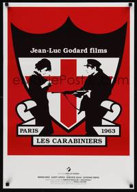 1g302 CARABINEERS Japanese R90s Jean-Luc Godard's Les Carabiniers, cool art by Jean Barnoux!