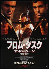 1g401 FROM DUSK TILL DAWN style B Japanese '96 different image of Clooney & Quentin Tarantino!
