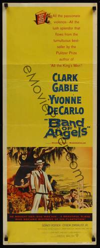 1h041 BAND OF ANGELS insert '57 Clark Gable buys beautiful slave mistress Yvonne De Carlo!