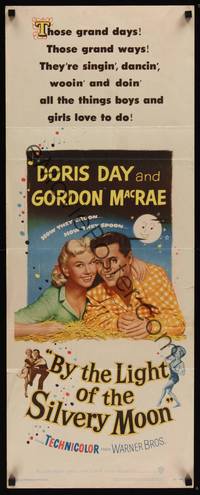 1h101 BY THE LIGHT OF THE SILVERY MOON insert '53 great romantic c/u of Doris Day & Gordon McRae!