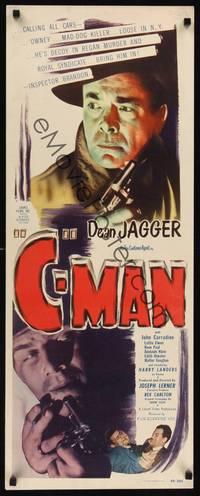 1h102 C-MAN insert '49 Dean Jagger as customs agent, John Carradine, Lottie Elwen!