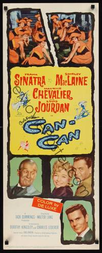 1h103 CAN-CAN insert '60 Frank Sinatra, Shirley MacLaine, Maurice Chevalier & Louis Jourdan!