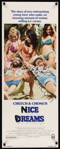 1h112 CHEECH & CHONG'S NICE DREAMS insert '81 2 young men who make lots of money selling ice cream