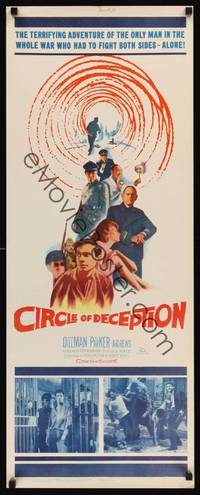1h115 CIRCLE OF DECEPTION insert '60 sexy Suzy Parker, a spy should never fall in love!