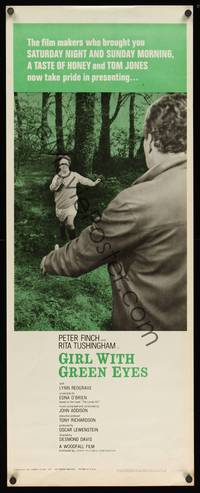 1h242 GIRL WITH GREEN EYES insert '64 Peter Finch, Rita Tushingham!