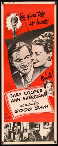 1h250 GOOD SAM insert R57 great art of Gary Cooper & sexy Ann Sheridan!