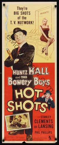 1h289 HOT SHOTS insert '56 Huntz Hall & The Bowery Boys, sexy Joi Lansing!