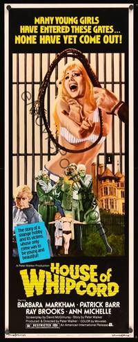 1h290 HOUSE OF WHIPCORD insert '74 sexy art of young girls who go in, but never come out!