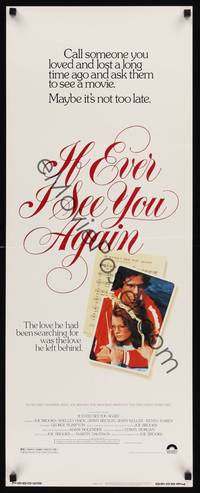 1h299 IF EVER I SEE YOU AGAIN insert '78 Joseph Brooks stars & directs, Shelley Hack!