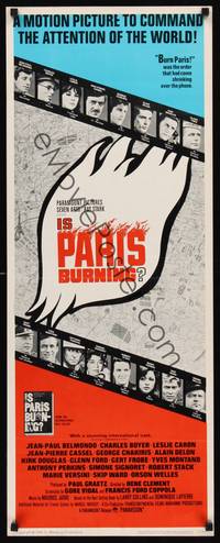 1h309 IS PARIS BURNING insert '66 Rene Clement's Paris brule-t-il, World War II all-star cast!