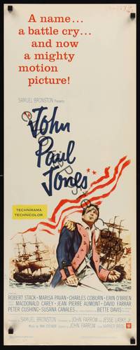 1h318 JOHN PAUL JONES insert '59 the adventures that will live forever in America's naval history!