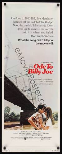 1h435 ODE TO BILLY JOE insert '76 Robby Benson & Glynnis O'Connor, based on Bobbie Gentry song!