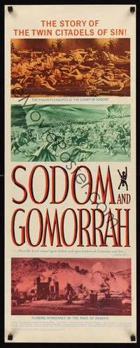 1h530 SODOM & GOMORRAH insert '63 Robert Aldrich, Pier Angeli, wild art of sinful cities!