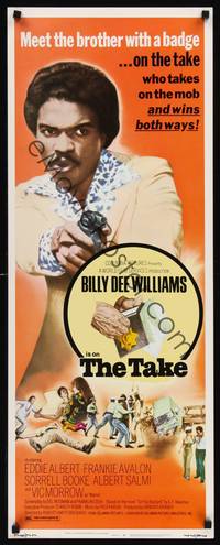1h566 TAKE insert '74 Billy Dee Williams is a brother who takes on the mob and wins both ways!