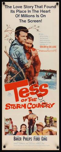 1h576 TESS OF THE STORM COUNTRY insert '60 Diane Baker in title role, a story of first love!