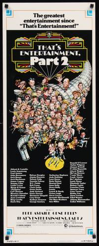 1h581 THAT'S ENTERTAINMENT PART 2 insert '75 Fred Astaire, Gene Kelly & many MGM greats!