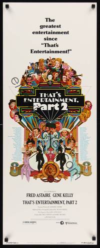 1h582 THAT'S ENTERTAINMENT PART 2 style C insert '75 Fred Astaire, Gene Kelly & many MGM greats!