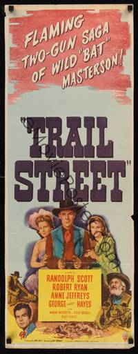 1h609 TRAIL STREET insert '47 Randolph Scott, Anne Jeffreys, Gabby Hayes!