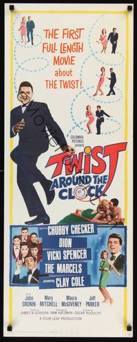 1h616 TWIST AROUND THE CLOCK insert '62 Chubby Checker in the first full-length Twist movie!