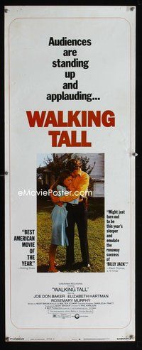 1h643 WALKING TALL style C insert '73 Joe Don Baker as Buford Pusser, classic!
