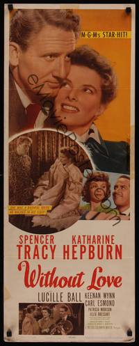 1h675 WITHOUT LOVE insert '45 great romantic close up of Spencer Tracy & Katharine Hepburn!