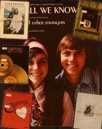 1j012 LOT OF 6 CARPENTERS MUSIC BOOKS lot '71 Karen & Richard, classic pop duo!