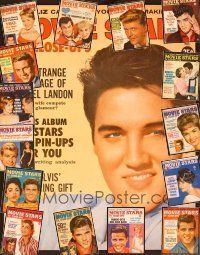1j016 LOT OF 16 MOVIE STARS TV CLOSE-UPS MAGAZINES lot '59 - '60 Elvis, Liz, Debbie, Ricky Nelson