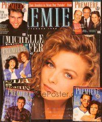 1j022 LOT OF 6 PREMIERE MAGAZINES lot '88 Harrison Ford, Tom Cruise, Michelle Pfeiffer + more!