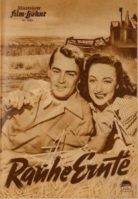 1j178 WILD HARVEST German program '52 many different images of Alan Ladd & sexy Dorothy Lamour!